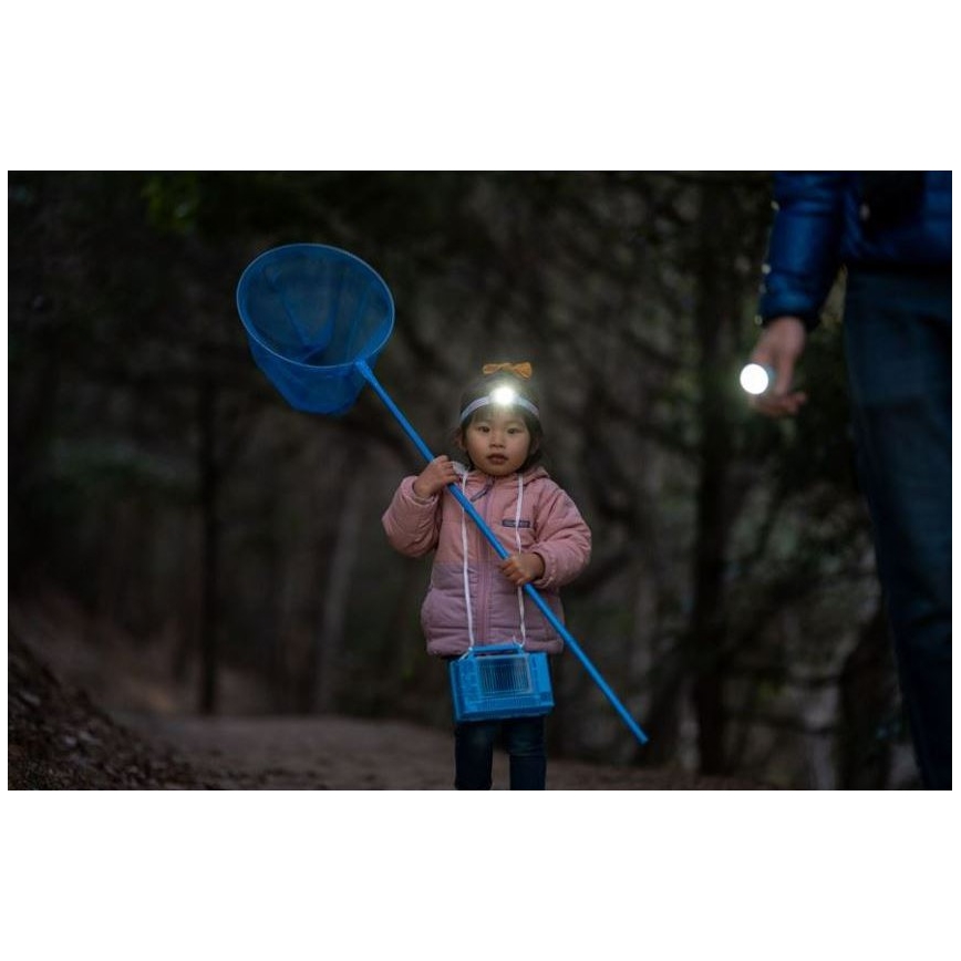 Ledlenser KIDBEAM4 RAINBOW - Torcia dimmerabile per bambini a LED/2xAAA IP44 viola
