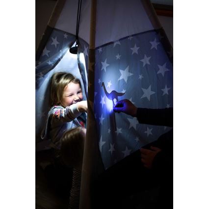 Ledlenser KIDCAMP6 RAINBOW - Lampada portatile dimmerabile a LED/3xAAA IP44 blu