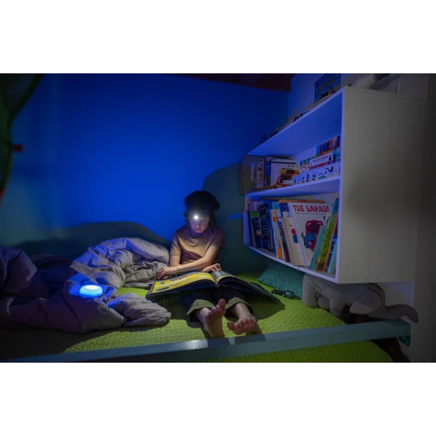 Ledlenser KIDCAMP6 RAINBOW - Lampada portatile dimmerabile a LED/3xAAA IP44 blu