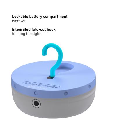 Ledlenser KIDCAMP6 RAINBOW - Lampada portatile dimmerabile a LED/3xAAA IP44 blu