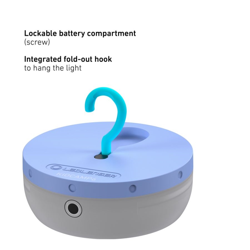 Ledlenser KIDCAMP6 RAINBOW - Lampada portatile dimmerabile a LED/3xAAA IP44 blu