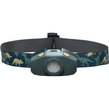 Ledlenser KIDLED2 DINO - Lampada frontale dimmerabile per bambini a LED/1xAAA IPX4 40 lm 20 h verde