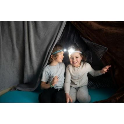 Ledlenser KIDLED2 DINO - Lampada frontale dimmerabile per bambini a LED/1xAAA IPX4 40 lm 20 h verde