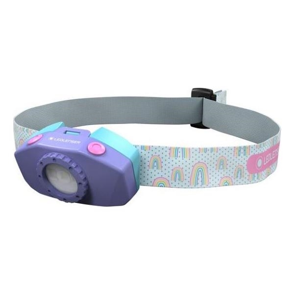 Ledlenser KIDLED2 RAINBOW - Lampada frontale dimmerabile per bambini LED/1xAAA IPX4 40 lm 20 h viola