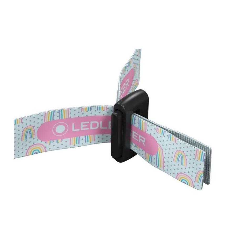 Ledlenser KIDLED2 RAINBOW - Lampada frontale dimmerabile per bambini LED/1xAAA IPX4 40 lm 20 h viola