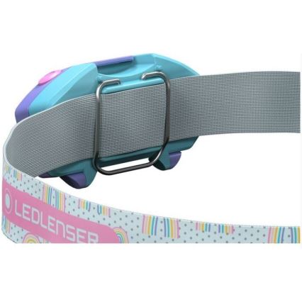 Ledlenser KIDLED2 RAINBOW - Lampada frontale dimmerabile per bambini LED/1xAAA IPX4 40 lm 20 h viola