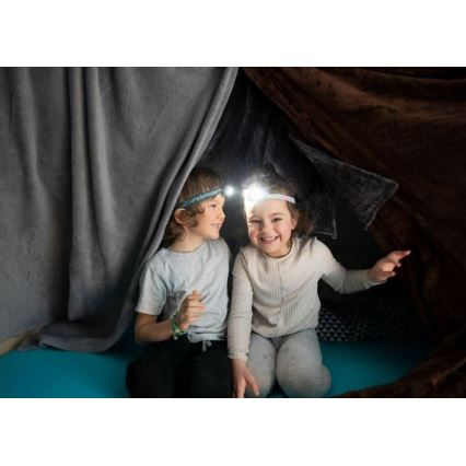 Ledlenser KIDLED4R DINO - Lampada frontale per bambini LED dimmerabile ricaricabile LED/280 mAh IPX4 40 lm 18 h verde