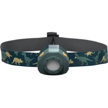 Ledlenser KIDLED4R DINO - Lampada frontale per bambini LED dimmerabile ricaricabile LED/280 mAh IPX4 40 lm 18 h verde