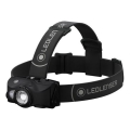 Ledlenser MH8 - Lampada frontale ricaricabile dimmerabile a LED/2xAA/1550 mAh IP54 600 lm 60 h nero