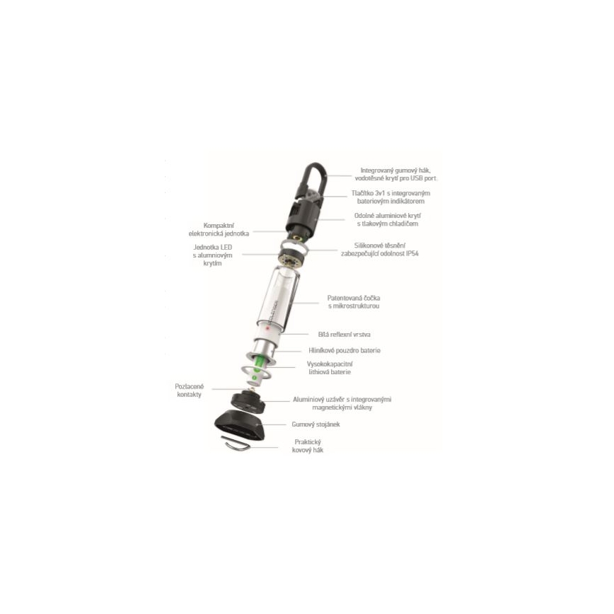Ledlenser ML6 - torcia ricaricabile a LED a intensità regolabile LED/3200 mAh IP54 750 lm