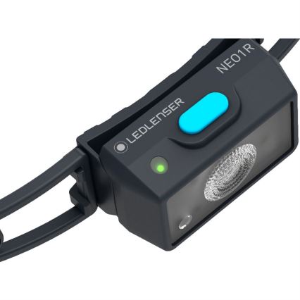 Ledlenser NEO1R - lampada frontale ricaricabile a LED dimmerabile, 730 mAh, IP67, 250 lm, 15 h, blu