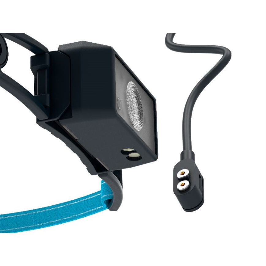 Ledlenser NEO1R - lampada frontale ricaricabile a LED dimmerabile, 730 mAh, IP67, 250 lm, 15 h, blu
