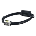 Ledlenser NEO3 - Lampada frontale dimmerabile a LED, alimentata da 3xAAA, IP54, 400 lm, 20 h, nero/bianco