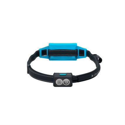 Ledlenser NEO5R - Torcia frontale ricaricabile a LED dimmerabile, 1800 mAh, IP54, 600 lm, 35 ore, blu