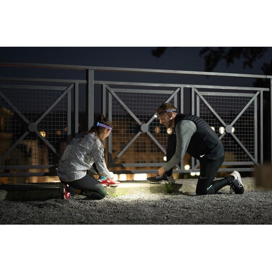 Ledlenser NEO5R - Torcia frontale ricaricabile a LED dimmerabile/1800 mAh IP54 600 lm 35 h nero/bianco