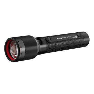Ledlenser P6R - Torcia ricaricabile LED con intensità regolabile, 3000 mAh, IP68, 1200 lm, 65 h, nera