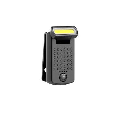 Ledlenser W1R - Torcia da lavoro ricaricabile a LED dimmerabile con clip, 740 mAh, IP54, 220 lm