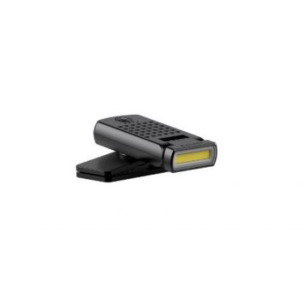 Ledlenser W1R - Torcia da lavoro ricaricabile a LED dimmerabile con clip, 740 mAh, IP54, 220 lm