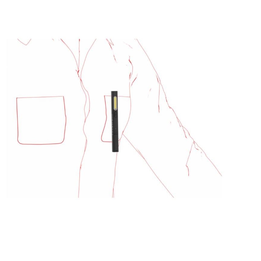 Ledlenser W2R - Torcia da lavoro ricaricabile a LED dimmerabile, 630 mAh, IP54, 220 lm