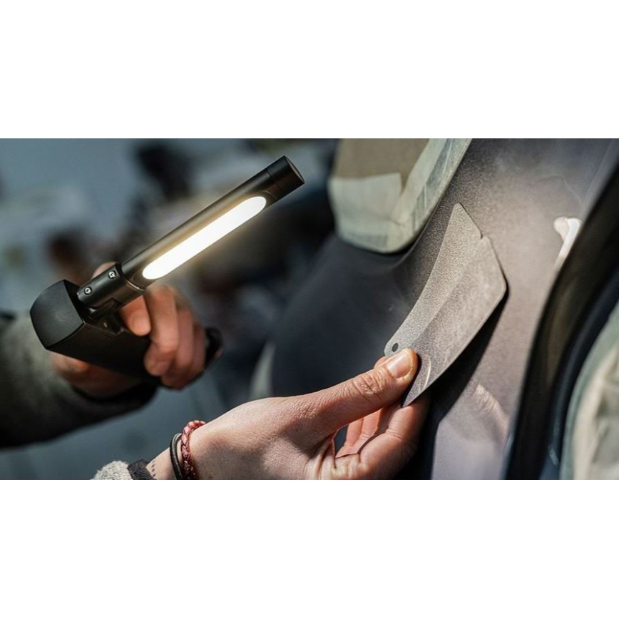 Ledlenser W7R - Torcia da lavoro ricaricabile a LED con regolazione della luminosità, 2500 mAh, IP54, 600 lm