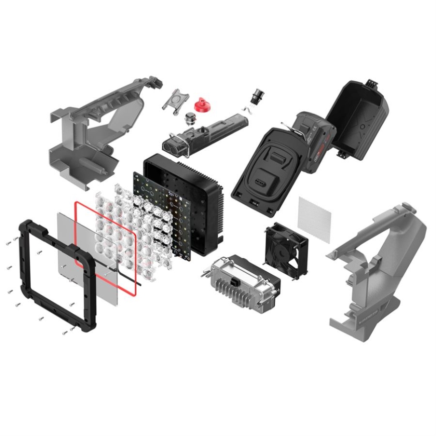 Ledlenser XP30R - Torcia ricaricabile a LED dimmerabile LED/5000 mAh IP54 32000 lm 16 h grigio