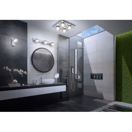 Ledvance - Applique a LED da bagno ORBIS FLAME 2xLED/5,5W/230V 3000/4000K IP44 cromo