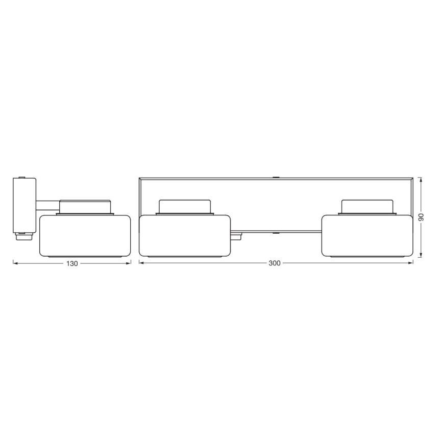 Ledvance - Applique a LED da bagno ORBIS FLAME 2xLED/5,5W/230V 3000/4000K IP44 cromo