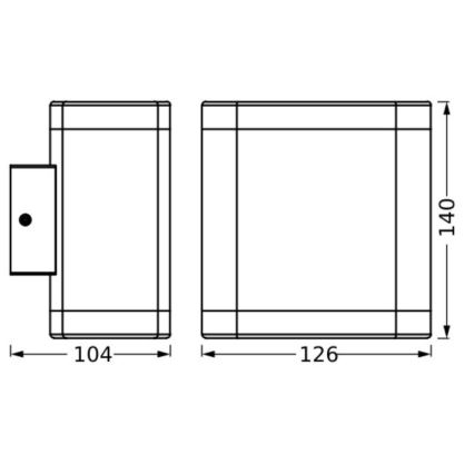 Ledvance - Applique a LED da esterno ENDURA STYLE DALLAS LED/9W/230V IP44