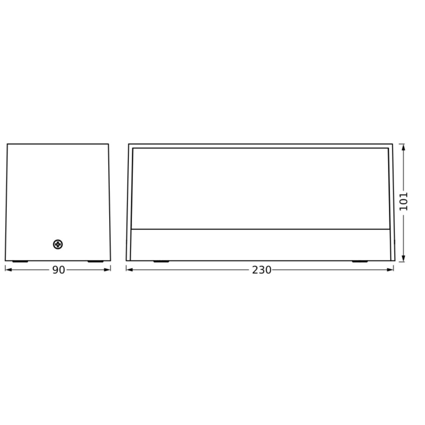 Ledvance - Applique a LED da esterno ENDURA STYLE IDRI 2xLED/6,25W/230V IP65