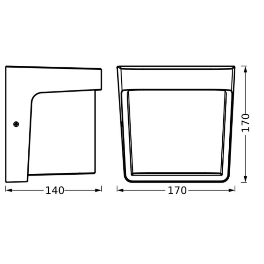 Ledvance - Applique a LED da esterno ENDURA STYLE IHSAN LED/11W/230V IP65
