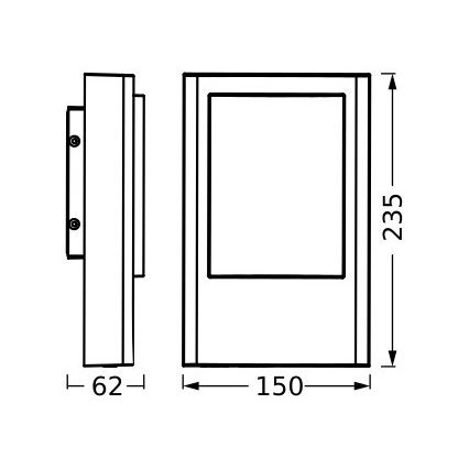 Ledvance - Applique a LED da esterno ENDURA STYLE LED/12,5W/230V IP44