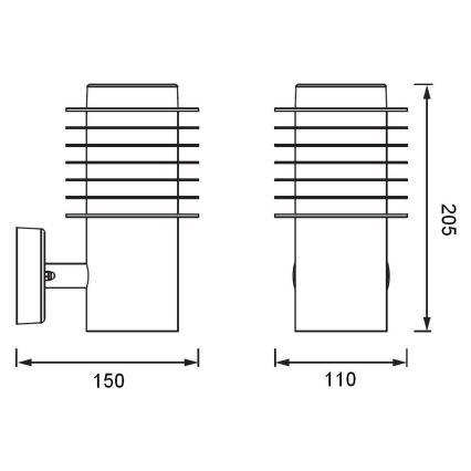 Ledvance - Applique a LED da esterno ENDURA RONDO LED/9W/230V IP44 antracite