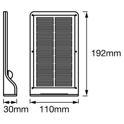 Ledvance - Applique a LED solare con sensore DOORLED LED/3W/3,3V 2000 mAh IP44