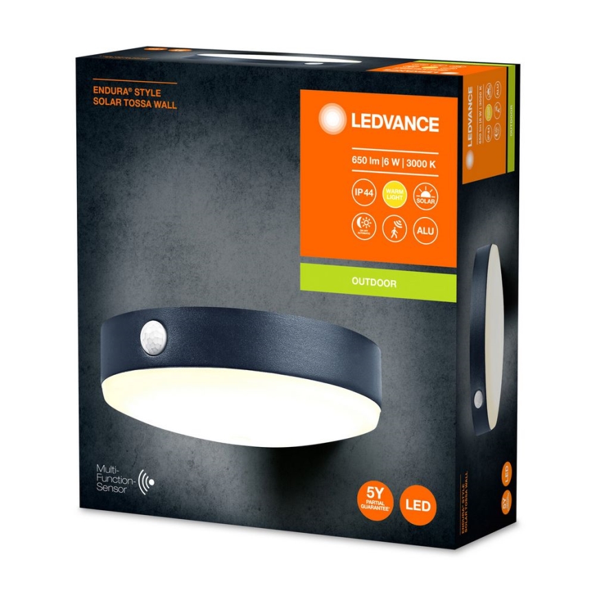 Ledvance - Applique a LED solare con sensore ENDURA STYLE LED/6W/3,7V 1420 mAh IP44