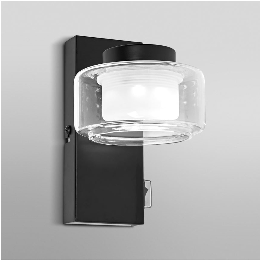 Ledvance - Lampada da parete LED per bagno ORBIS FLAME LED/5,5W/230V 3000/4000K IP44 nero