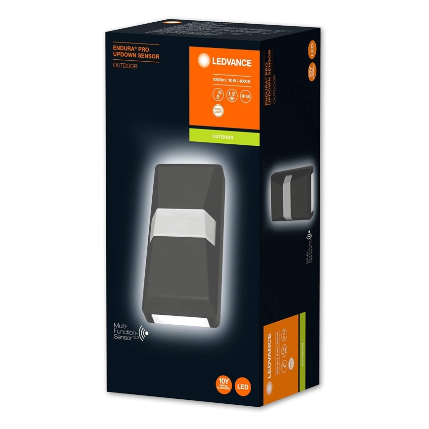 Ledvance - Applique da esterno a LED con sensore UPDOWN LED/10W/230V IP55