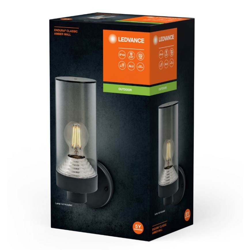Ledvance - Applique da esterno AMBER 1xE27/20W/230V IP44