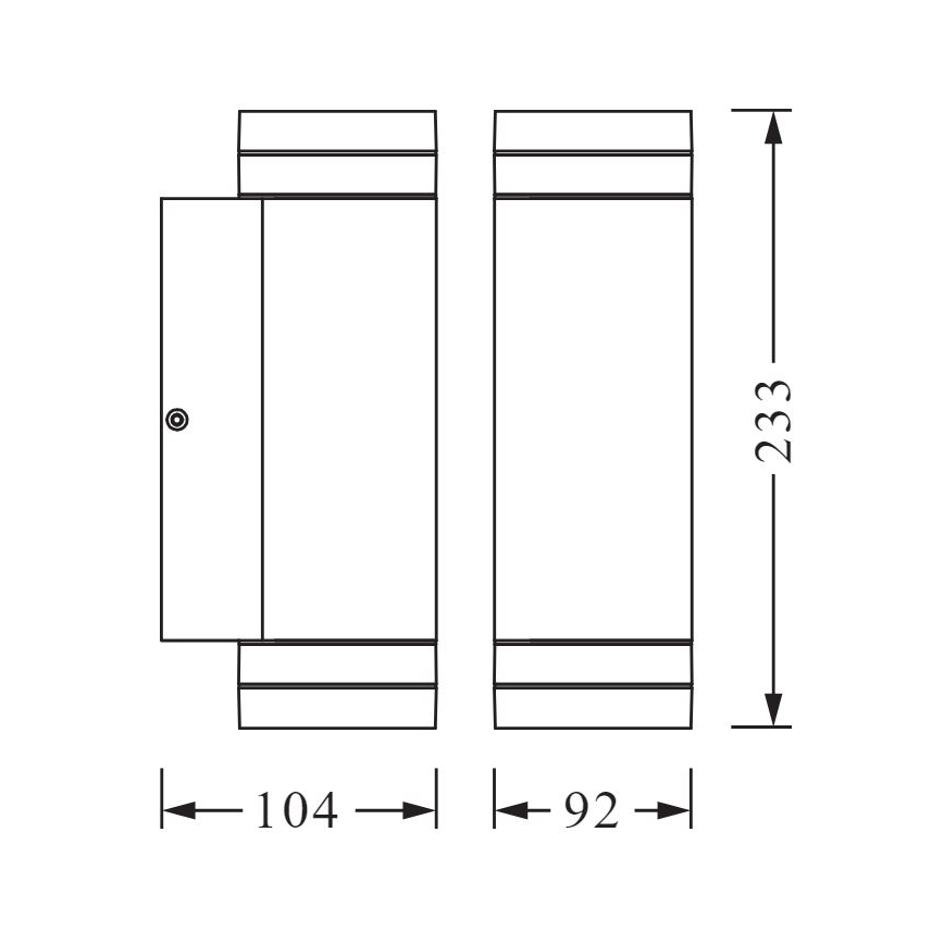 Ledvance - Applique da esterno BEAM 2xGU10/35W/230V IP44
