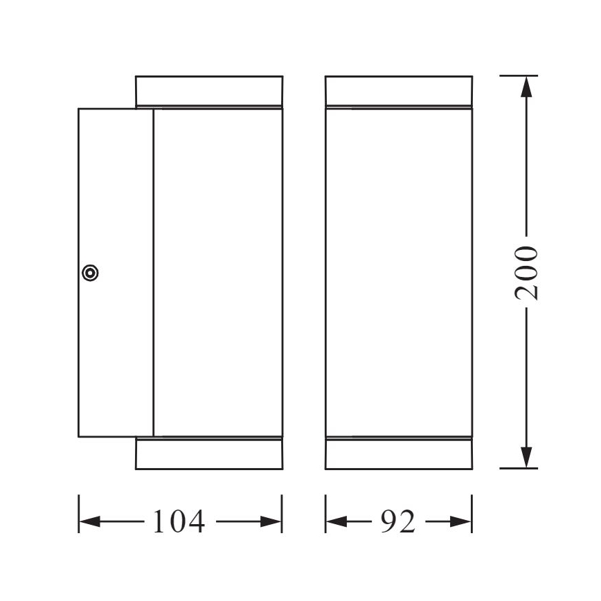 Ledvance - Applique da esterno BEAM 2xGU10/35W/230V IP44