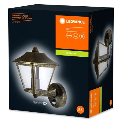 Ledvance - Applique da esterno con sensore ENDURA 1xE27/60W/230V IP44