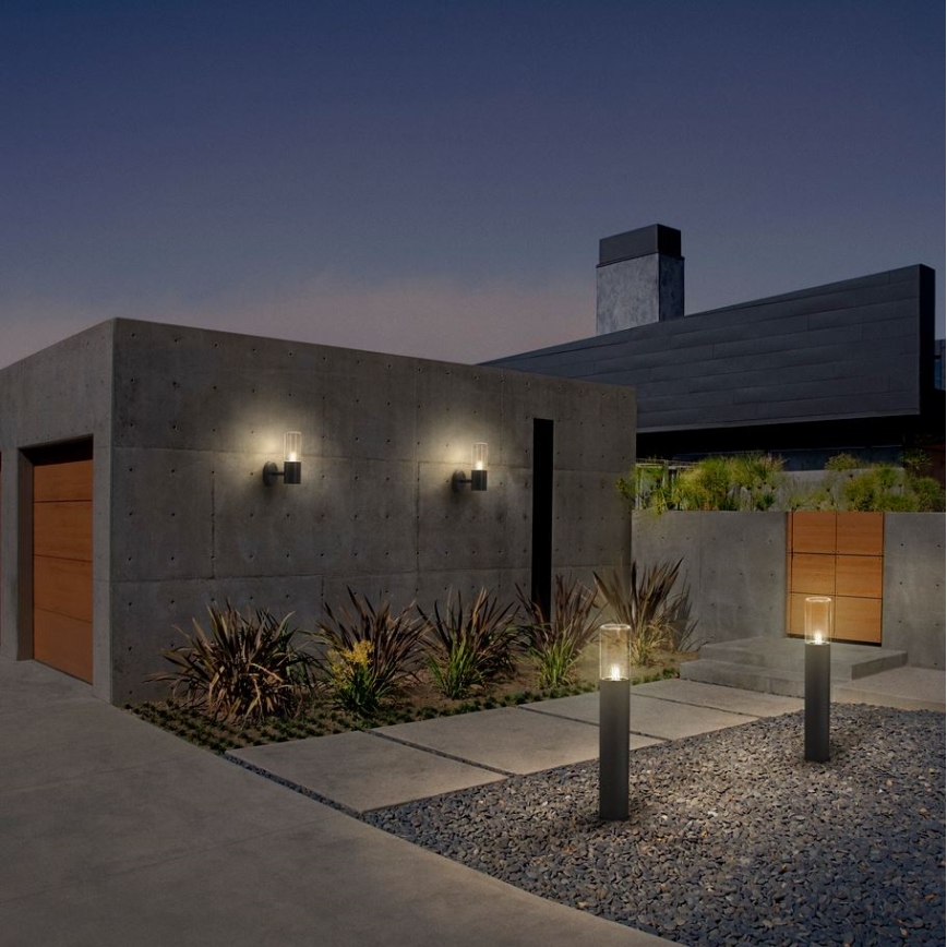 Ledvance - Applique da esterno con sensore FIGO CYLINDER 1xE27/20W/230V