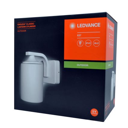 Ledvance - Applique da esterno CYLINDER 1xE27/60W/230V IP43 bianca