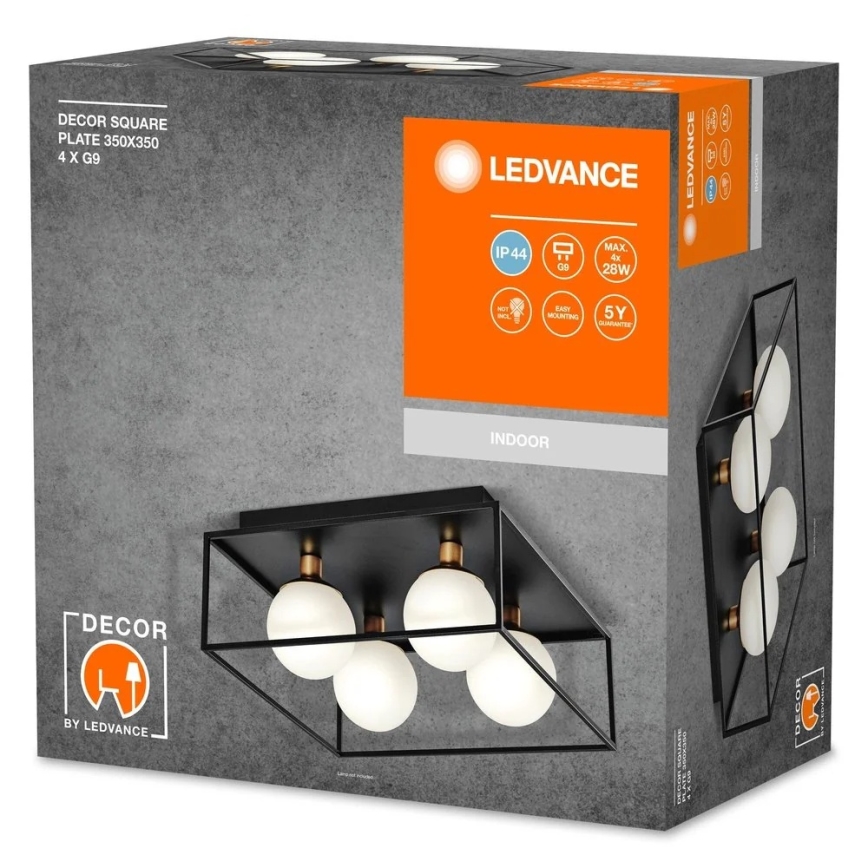 Ledvance - Applique da esterno DECOR SQUARE 4xG9/28W/230V IP44