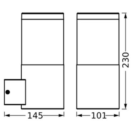 Ledvance - Applique da esterno EBRO 1xE27/20W/230V IP44