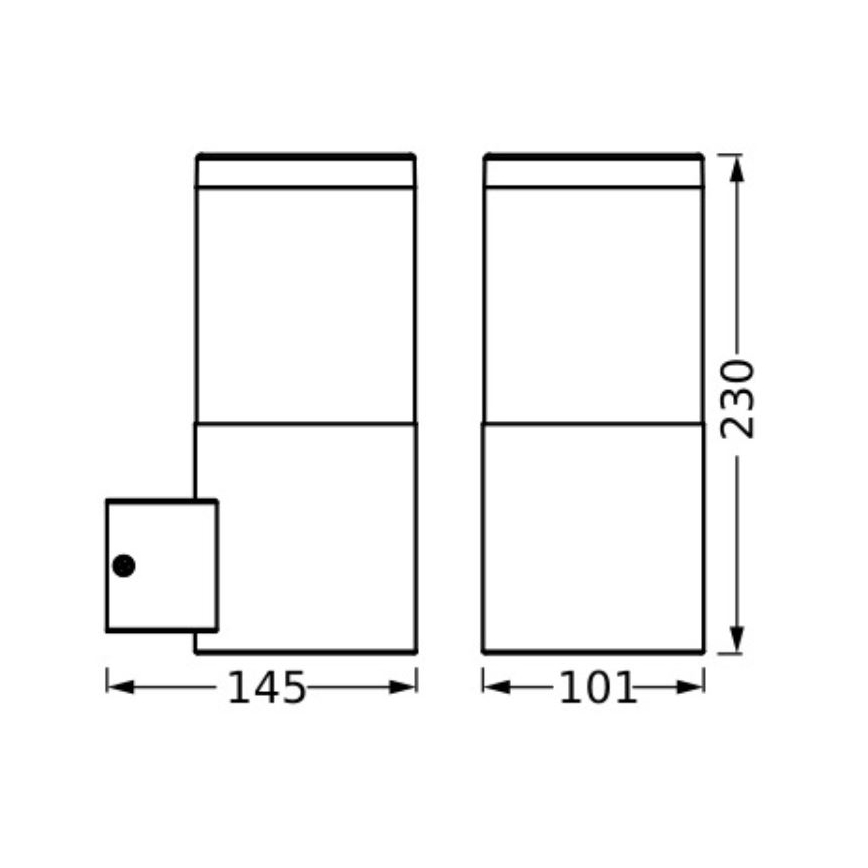Ledvance - Applique da esterno EBRO 1xE27/20W/230V IP44