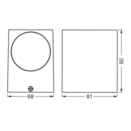 Ledvance - Applique da esterno ENDURA CLASSIC 1xGU10/35W/230V IP44