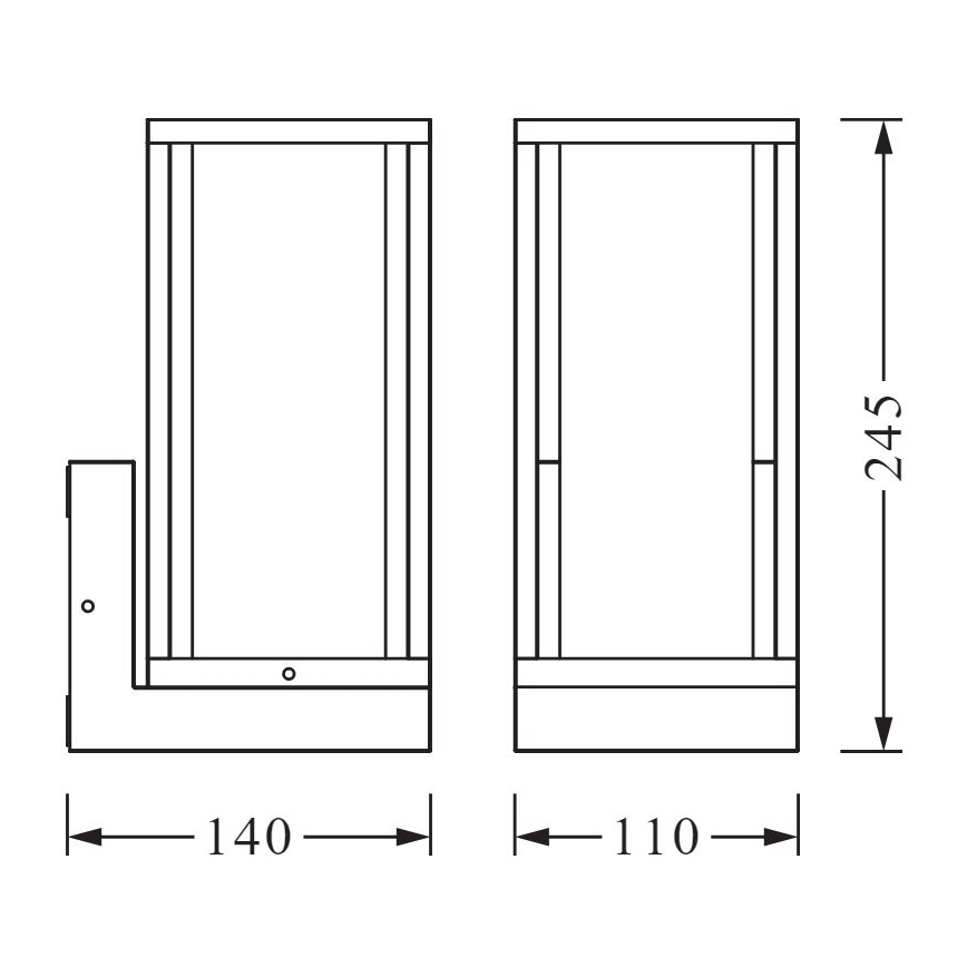 Ledvance - Applique da esterno FRAME 1xE27/60W/230V IP44