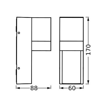 Ledvance - Applique da esterno ISIDOR 1xGU10/35W/230V IP65