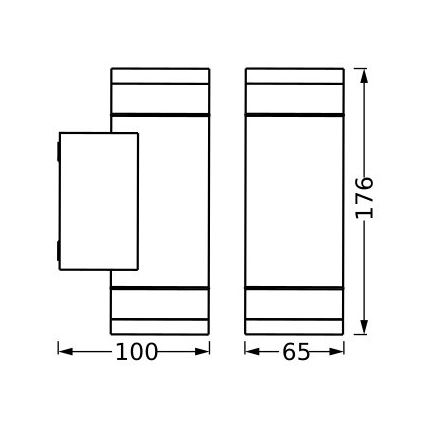 Ledvance - Applique da esterno IVE 2xGU10/35W/230V IP65