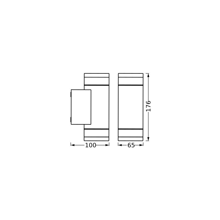 Ledvance - Applique da esterno IVE 2xGU10/35W/230V IP65